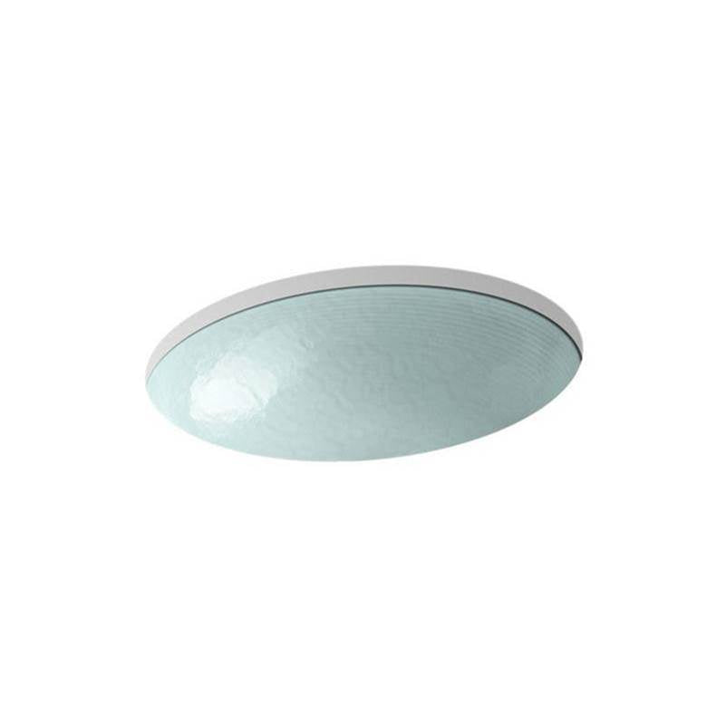 Kohler - Whist 19'' oval wall-mount/undermount bathroom sink, no overflow - Opaque Doe