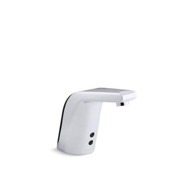 Kohler - Sculpted Touchless single-hole lavatory faucet with InsightE sensor technology, DC-powered, 0.5 gpm - Polished Chrome