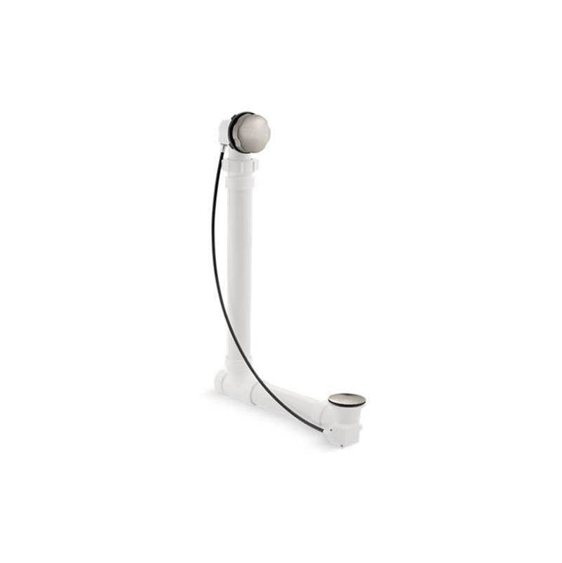 Kohler - Clearflo Cable bath drain with PVC tubing - Vibrant Brushed Nickel