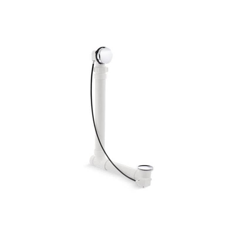 Kohler - Clearflo Cable bath drain with PVC tubing - Polished Chrome