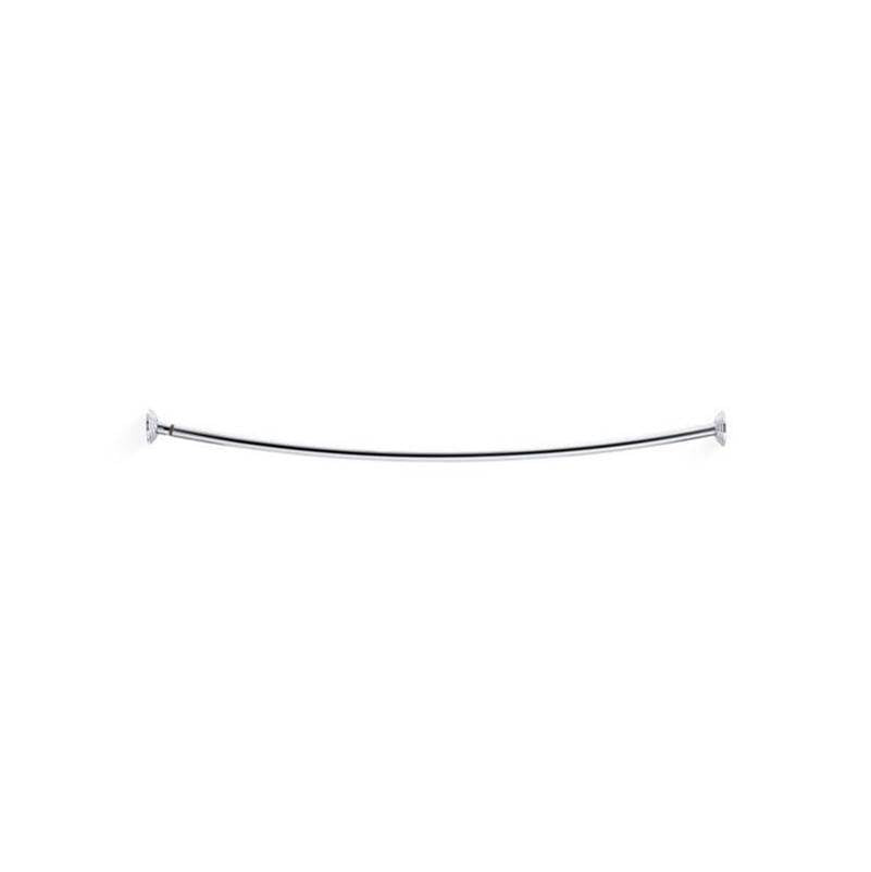 Kohler - Expanse Curved shower rod - traditional design - Polished Stainless