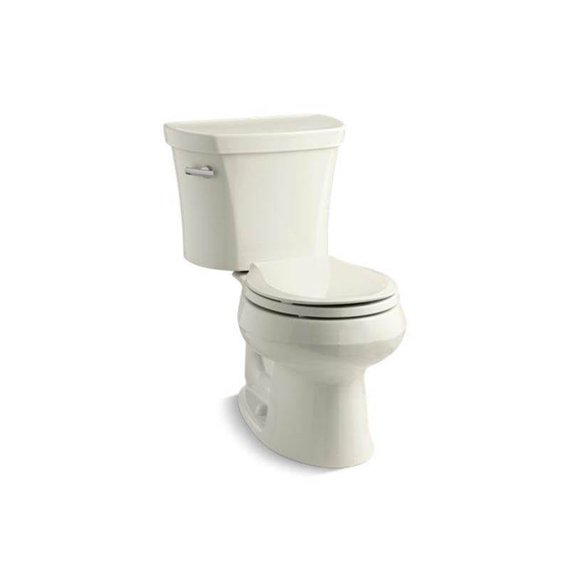 Kohler - Wellworth Two-piece elongated toilet, 1.28 gpf - Biscuit