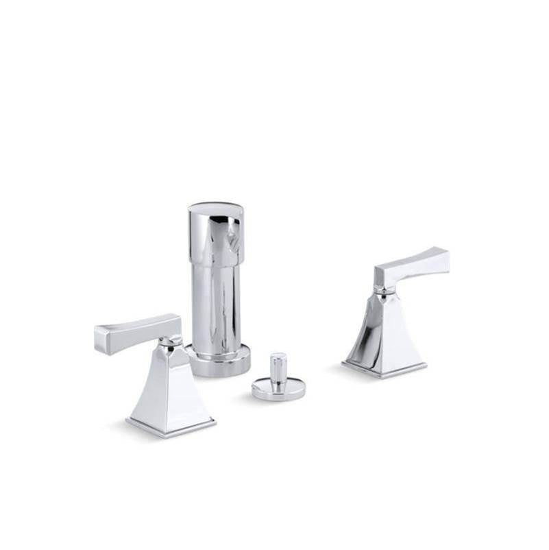 Kohler - Memoirs Stately Vertical spray bidet faucet with Deco lever handles - Polished Chrome