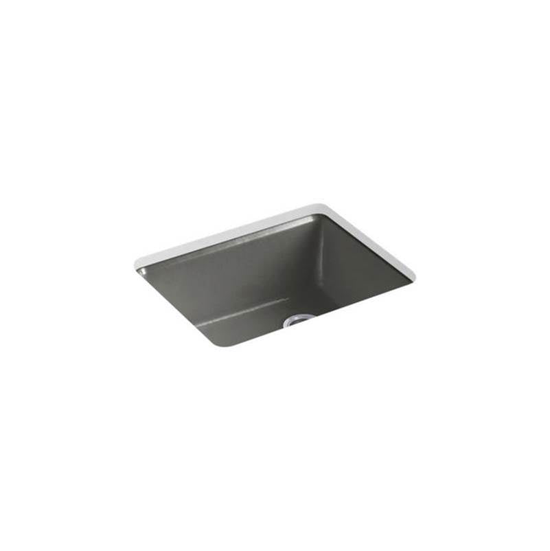Kohler - Riverby 25'' undermount single-bowl kitchen sink - Thunder Grey