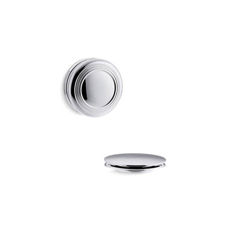 Kohler - PureFloE Traditional push-button bath drain trim - Polished Chrome