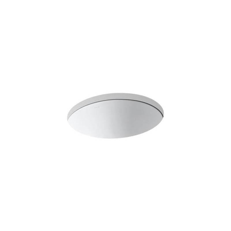 Kohler - Caxton 19-1/4'' oval undermount bathroom sink, no overflow - White
