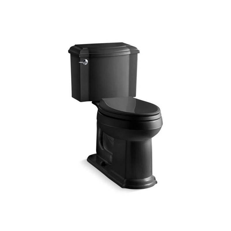 Kohler - Devonshire Two-piece elongated toilet, 1.28 gpf - Black