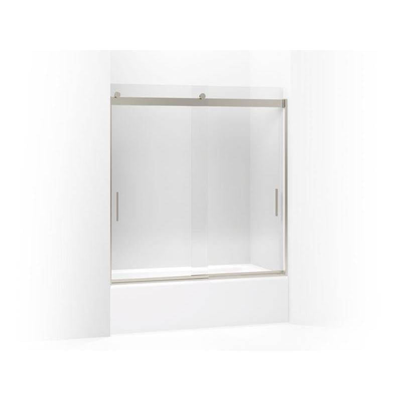 Kohler - Levity 62'' H sliding bath door with 1/4''-thick glass - Matte Nickel
