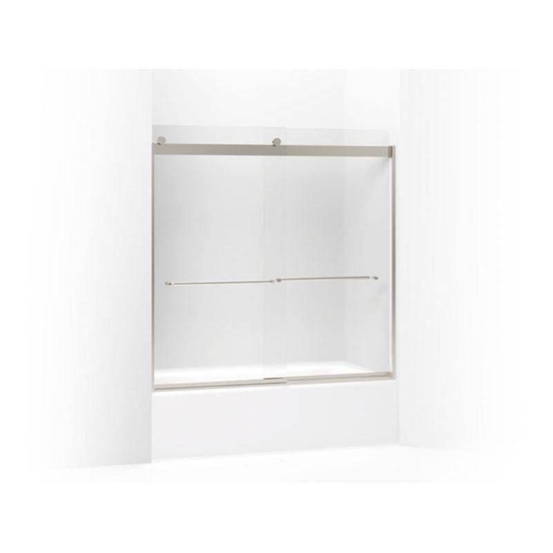 Kohler - Levity Sliding bath door, 59-3/4'' H x 56-5/8 - 59-5/8'' W, with 1/4'' thick Frosted glass - Matte Nickel