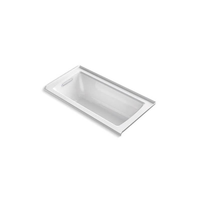 Kohler - Archer 60'' x 30'' alcove bath, left drain - White