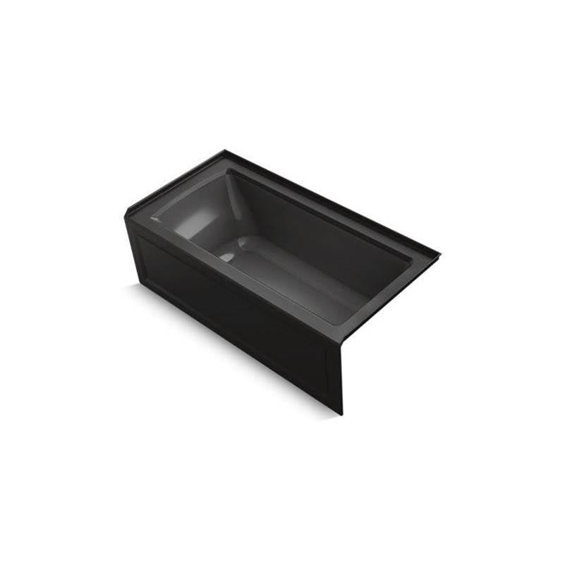 Kohler - Archer 60'' x 30'' alcove bath right drain - Black