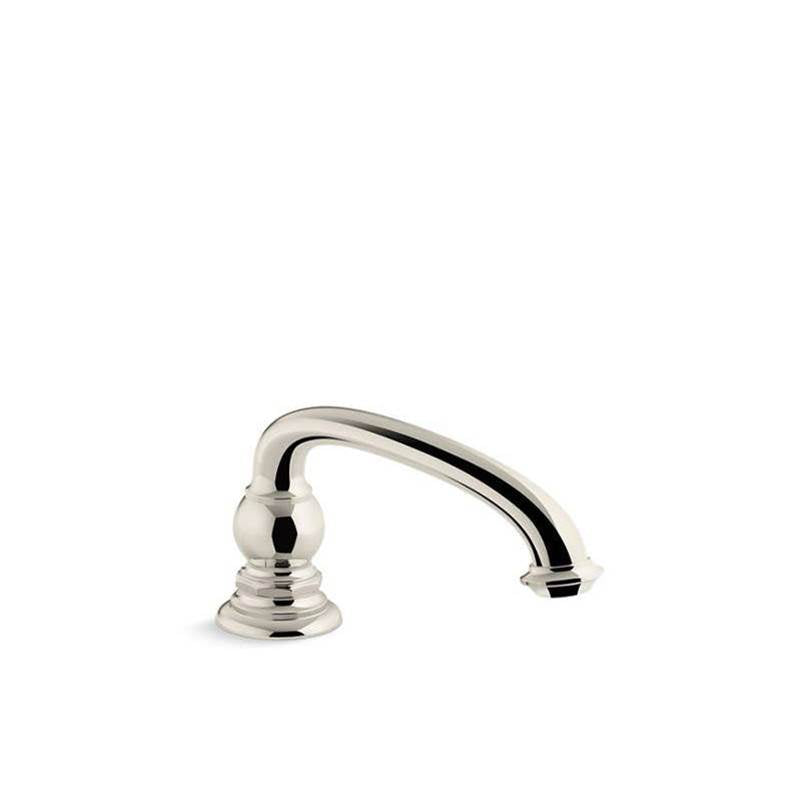 Kohler - Artifacts Deck-mount bath spout with Arc design - Vibrant Polished Nickel
