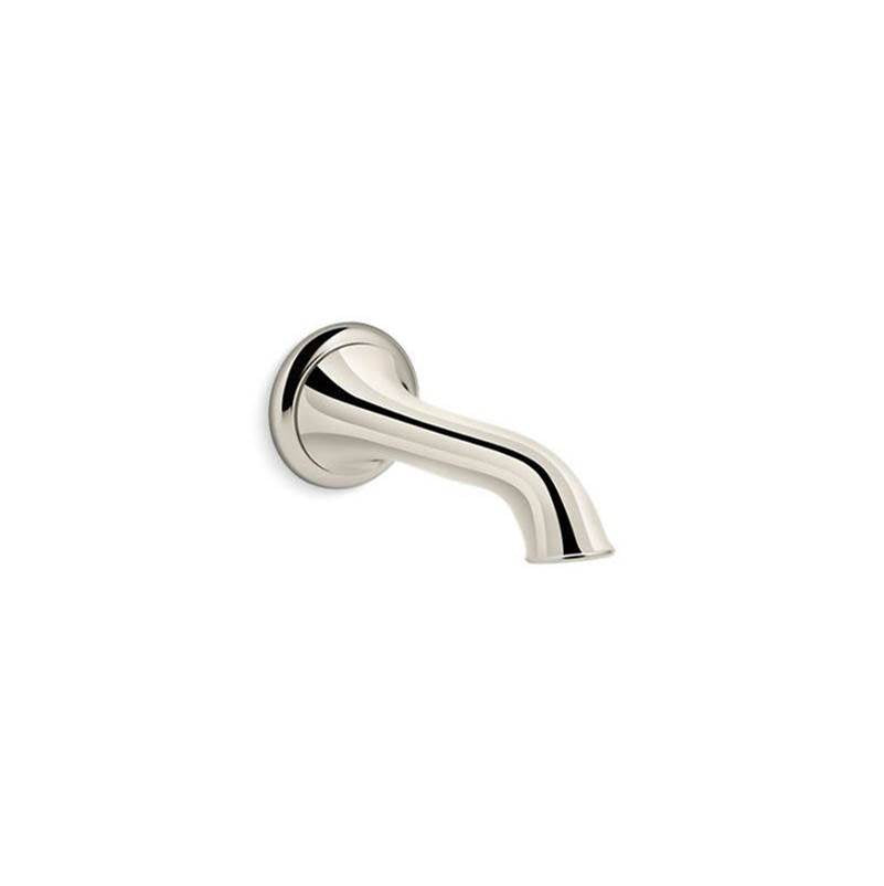 Kohler - Artifacts Wall-mount bath spout with flare design - Vibrant Polished Nickel