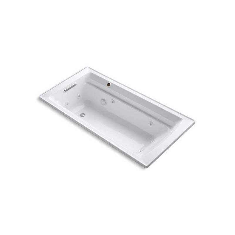 Kohler - Archer 72'' x 36'' drop-in whirlpool bath with Bask heated surface - White