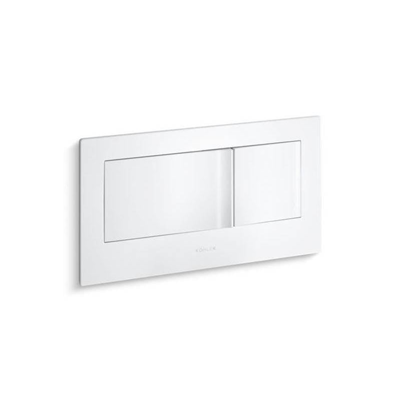 Kohler - Veil Flush actuator plate for 2''x6'' in-wall tank and carrier system - White