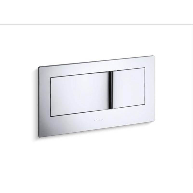 Kohler - Veil Flush actuator plate for 2''x6'' in-wall tank and carrier system - Polished Chrome