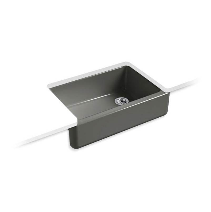 Kohler - Whitehaven 32-3/4'' undermount single-bowl farmhouse kitchen sink - Thunder Grey
