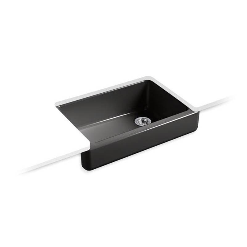 Kohler - Whitehaven 32-1/2'' undermount single-bowl farmhouse kitchen sink - Black