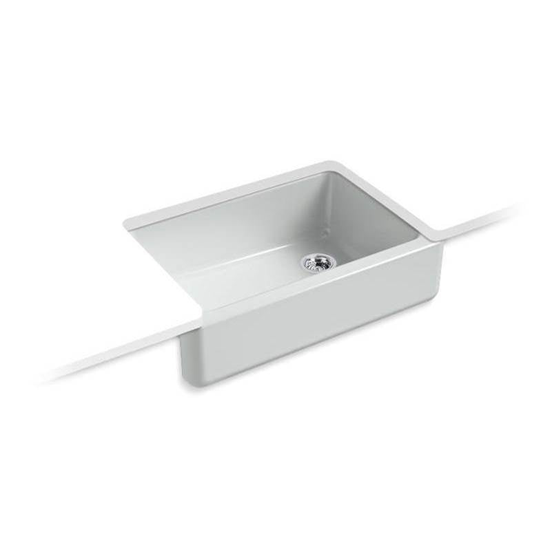 Kohler - Whitehaven 32-3/4'' undermount single-bowl farmhouse kitchen sink - Ice Grey