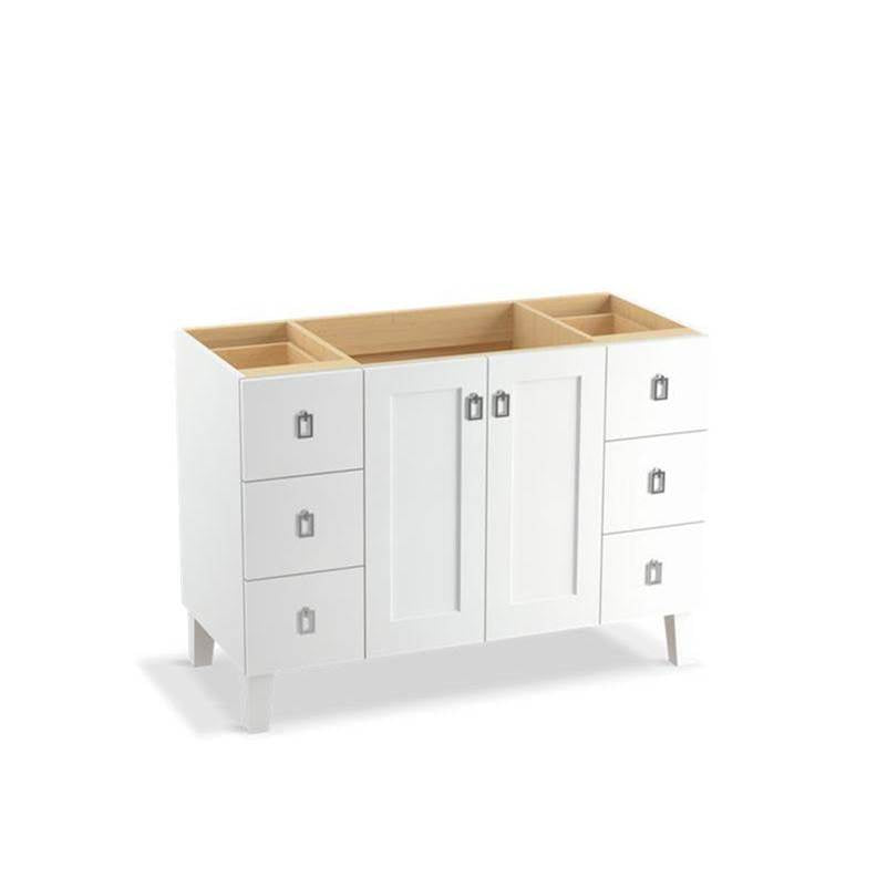 Kohler - Poplin 48'' bathroom vanity cabinet - Linen White