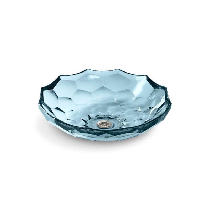 Kohler - BrioletteE 17-1/2'' round vessel bathroom sink, no overflow - Translucent Dusk
