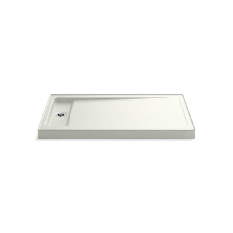 Kohler - Bellwether 60'' x 34'' alcove shower base, left offset drain - Dune