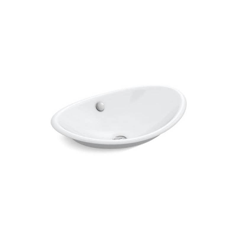 Kohler - Iron Plains 20-3/4'' oval vessel bathroom sink - White
