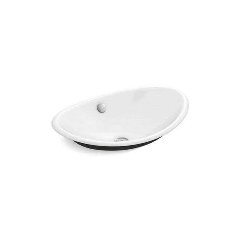 Kohler - Iron Plains 20-3/4'' oval vessel bathroom sink - White