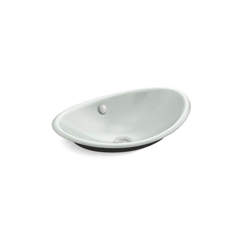 Kohler - Iron Plains 20-3/4'' oval vessel bathroom sink - Sea Salt