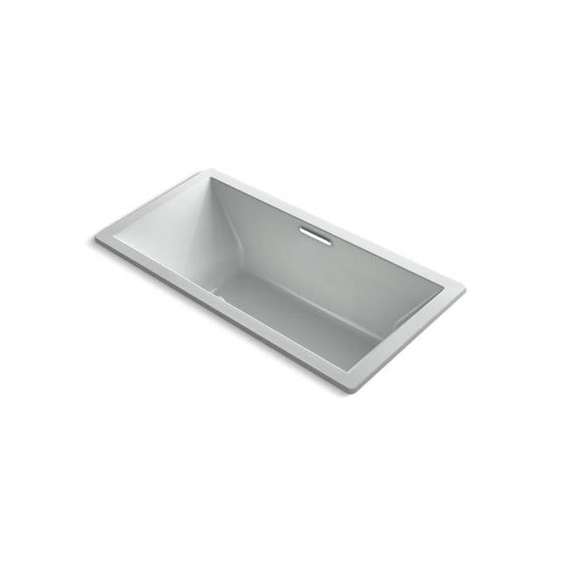 Kohler - Underscore 72'' x 36'' drop-in Heated BubbleMassageE air bath - Ice Grey