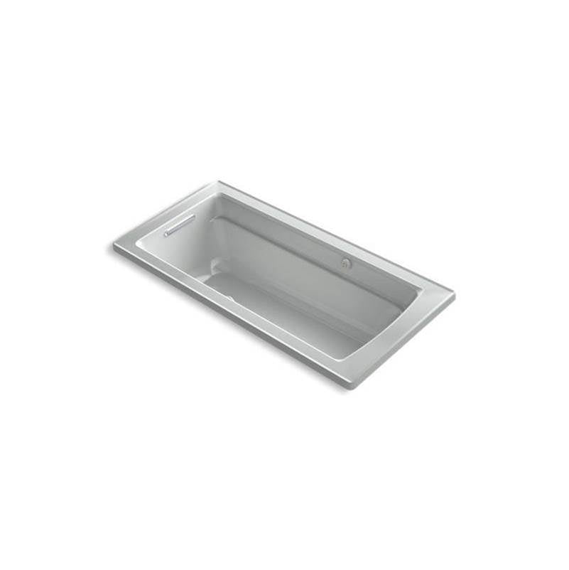 Kohler - Archer 66'' x 32'' drop-in Heated BubbleMassageE air bath with Bask heated surface - Ice Grey