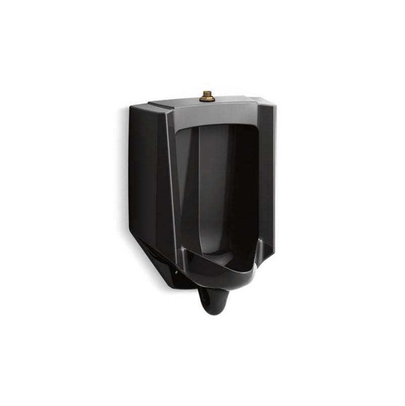 Kohler - BardonE High-Efficiency Urinal (HEU), washout, wall-hung, 0.125 gpf to 1.0 gpf, top spud - Black