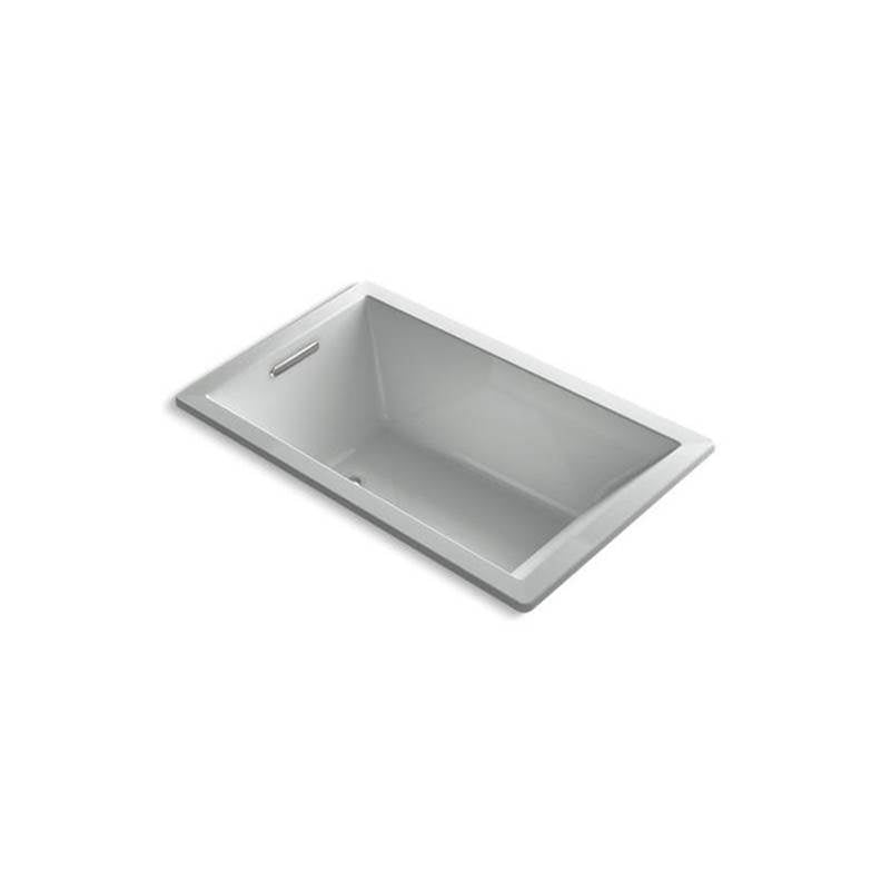 Kohler - Underscore 60'' x 36'' drop-in Heated BubbleMassageE air bath - Ice Grey