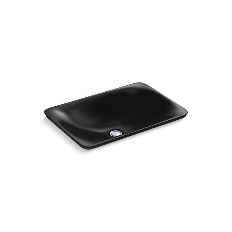 Kohler - Carillon 21-1/4'' rectangular drop-in bathroom sink, no overflow - Black