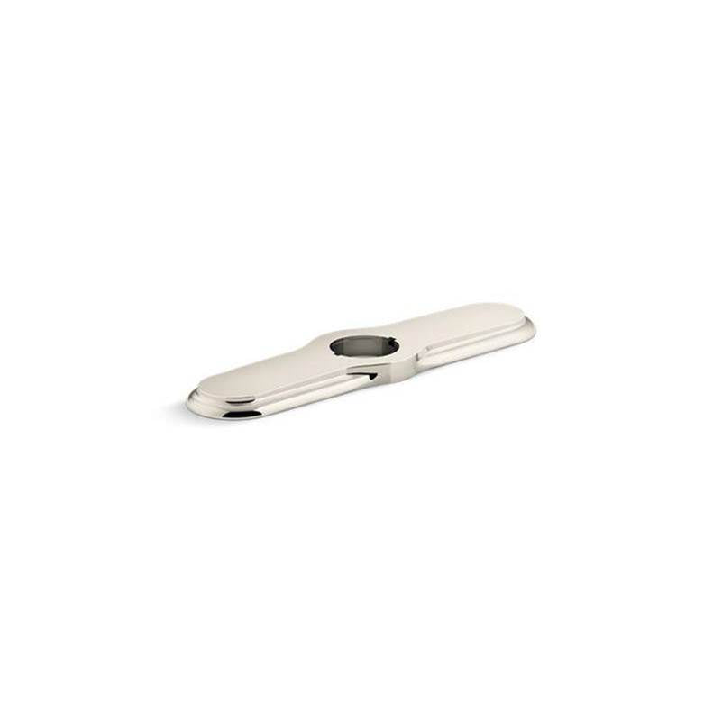 Kohler - 3-hole kitchen faucet escutcheon - Vibrant Polished Nickel