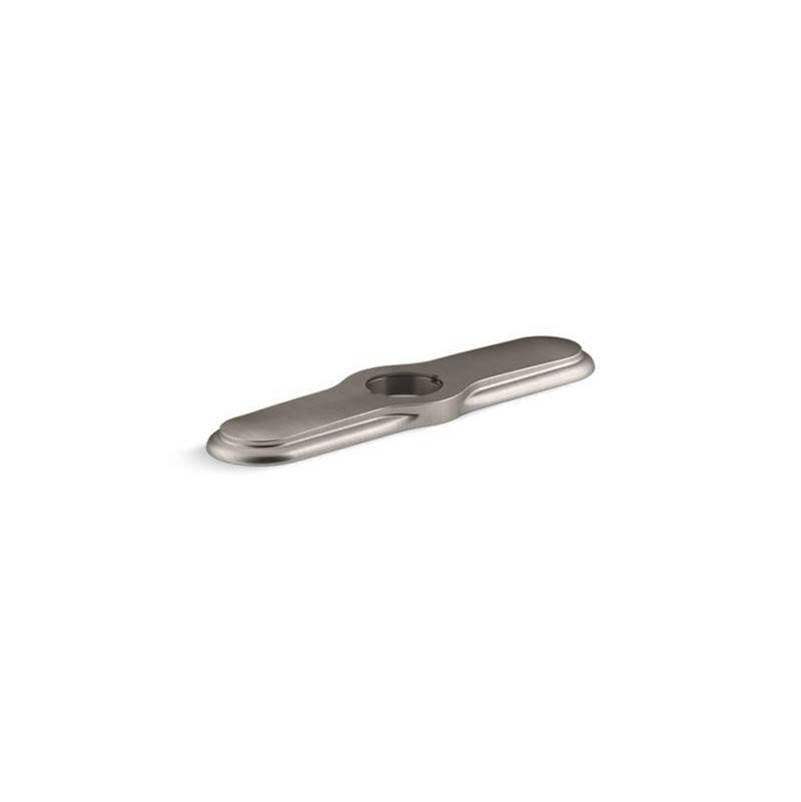 Kohler - 3-hole kitchen faucet escutcheon - Vibrant Stainless
