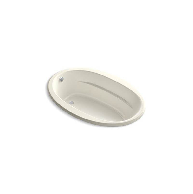 Kohler - Sunward 66'' x 42'' drop-in Heated BubbleMassageE air bath - Biscuit