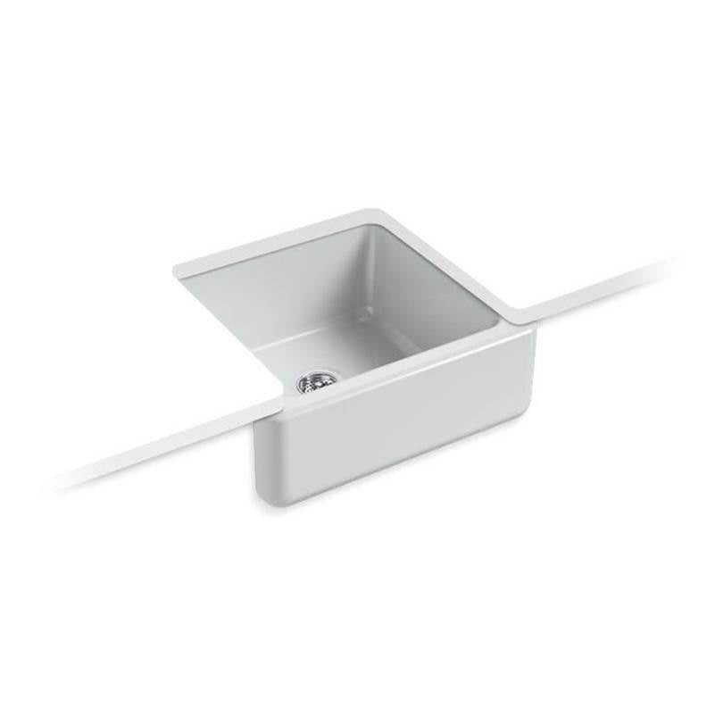 Kohler - Whitehaven 23-1/2'' undermount single-bowl farmhouse kitchen sink - Ice Grey