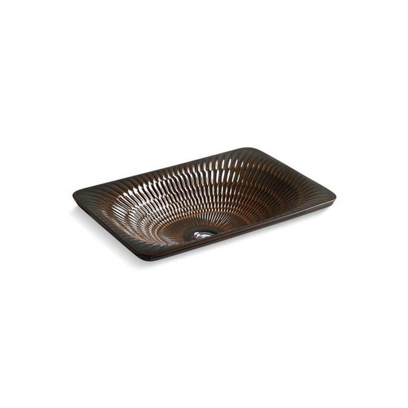 Kohler - Derring Carillon 21'' rectangular drop-in bathroom sink, no overflow - Bourbon Rutile