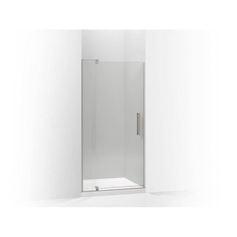 Kohler - Revel Pivot shower door, 70'' H x 31-1/8 - 36'' W, with 1/4'' thick Crystal Clear glass - Anodized Brushed Nickel