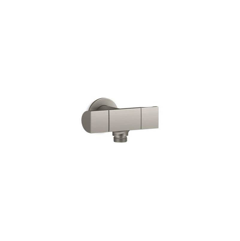 Kohler - Exhale Wall-mount handshower holder with supply elbow and volume control - Vibrant Brushed Nickel