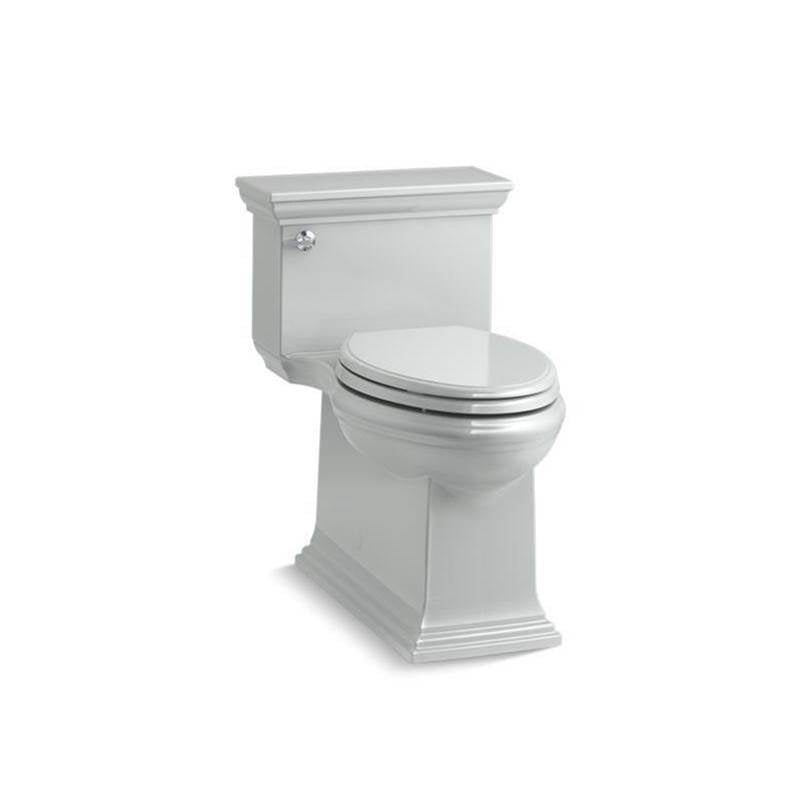 Kohler - Memoirs Stately One-piece compact elongated toilet with skirted trapway, 1.28 gpf - Ice Grey