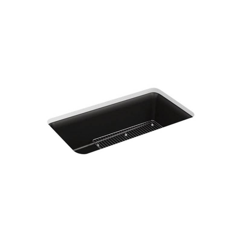 Kohler - Cairn 33-1/2'' undermount single-bowl kitchen sink - Matte Black