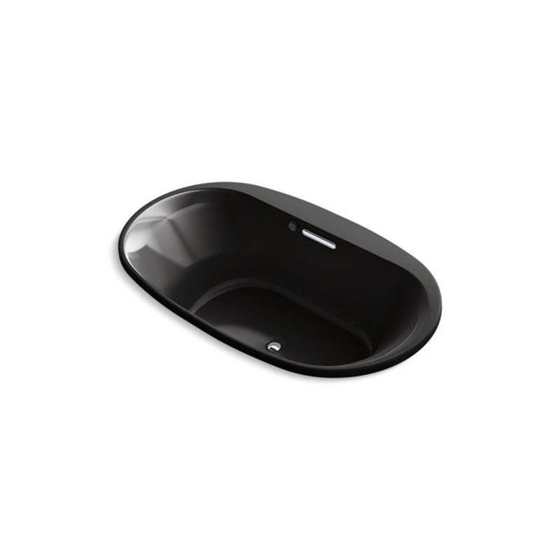 Kohler - Underscore 71-1/2'' x 41-1/2'' drop-in Heated BubbleMassageE - Black