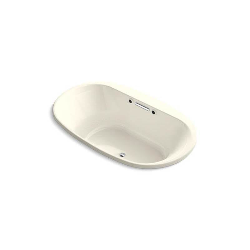 Kohler - Underscore 71-1/2'' x 41-1/2'' drop-in Heated BubbleMassageE air bath with Bask heated surface - Biscuit