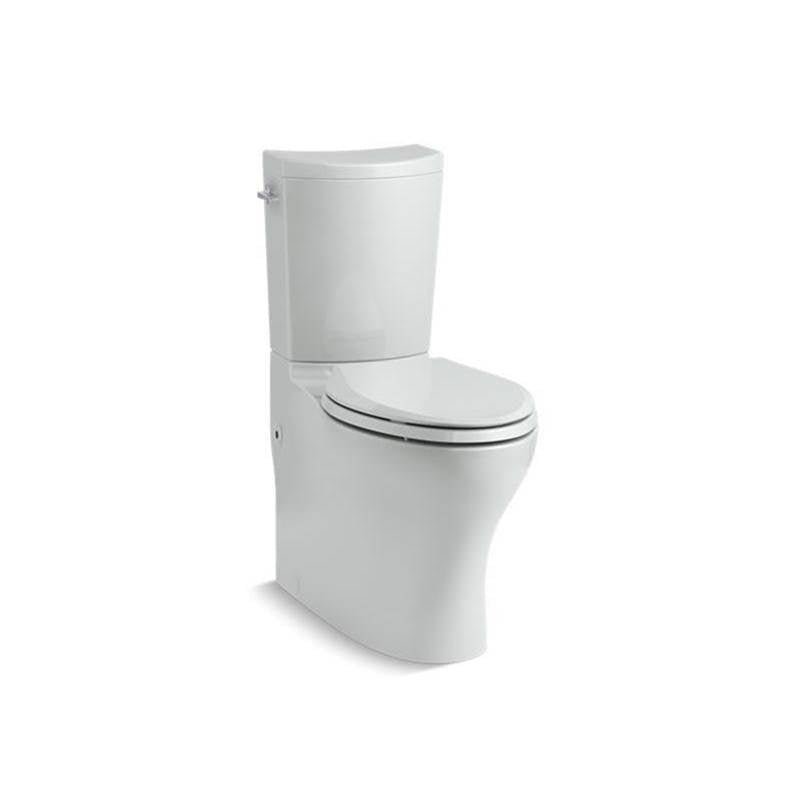 Kohler - Persuade Curv Two-piece elongated toilet with skirted trapway, dual-flush - Ice Grey
