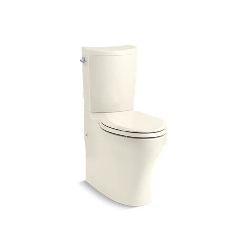 Kohler - Persuade Curv Two-piece elongated toilet with skirted trapway, dual-flush - Biscuit