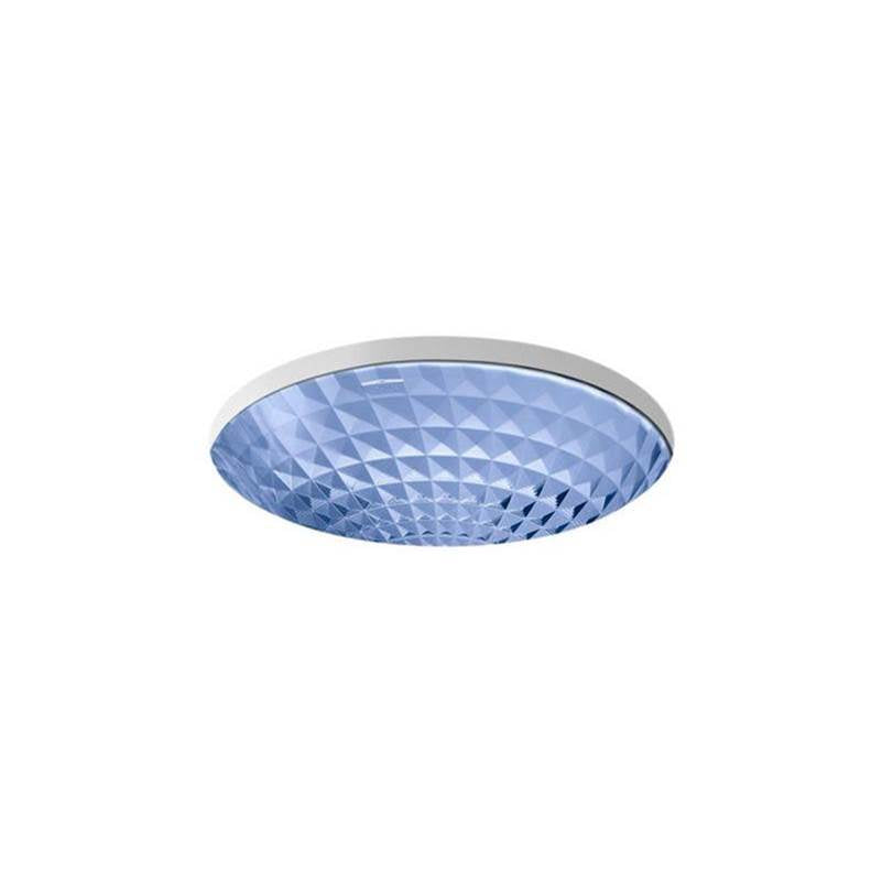 Kohler - Kallos 16'' round undermount bathroom sink, no overflow - Translucent Sapphire
