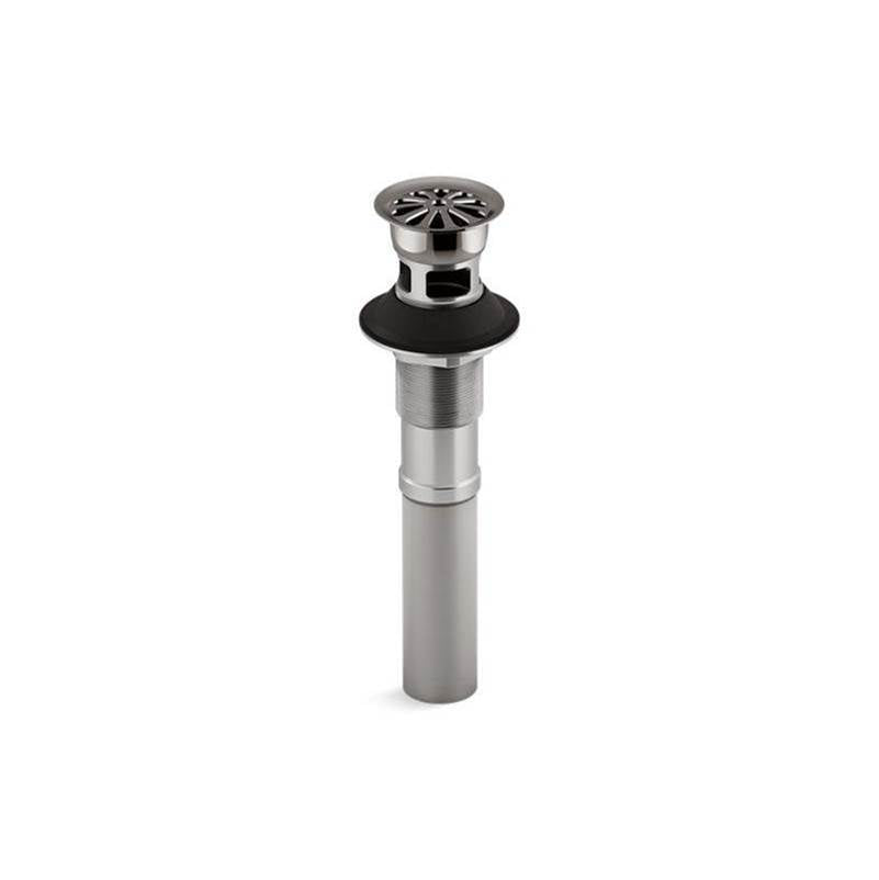 Kohler - Bathroom sink grid drain with overflow - Vibrant Titanium
