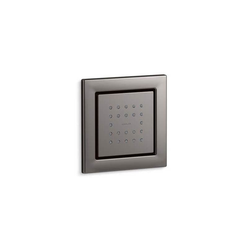 Kohler - WaterTile Square 22-nozzle single-function body spray, 2.5 gpm - Vibrant Titanium